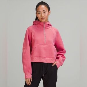 Lululemon Scuba Oversized Half-Zip Hoodie in Pink Blossom - XS/S
